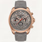 Premium Open-Work Skeleton Dial Watch with Suede Leather Strap