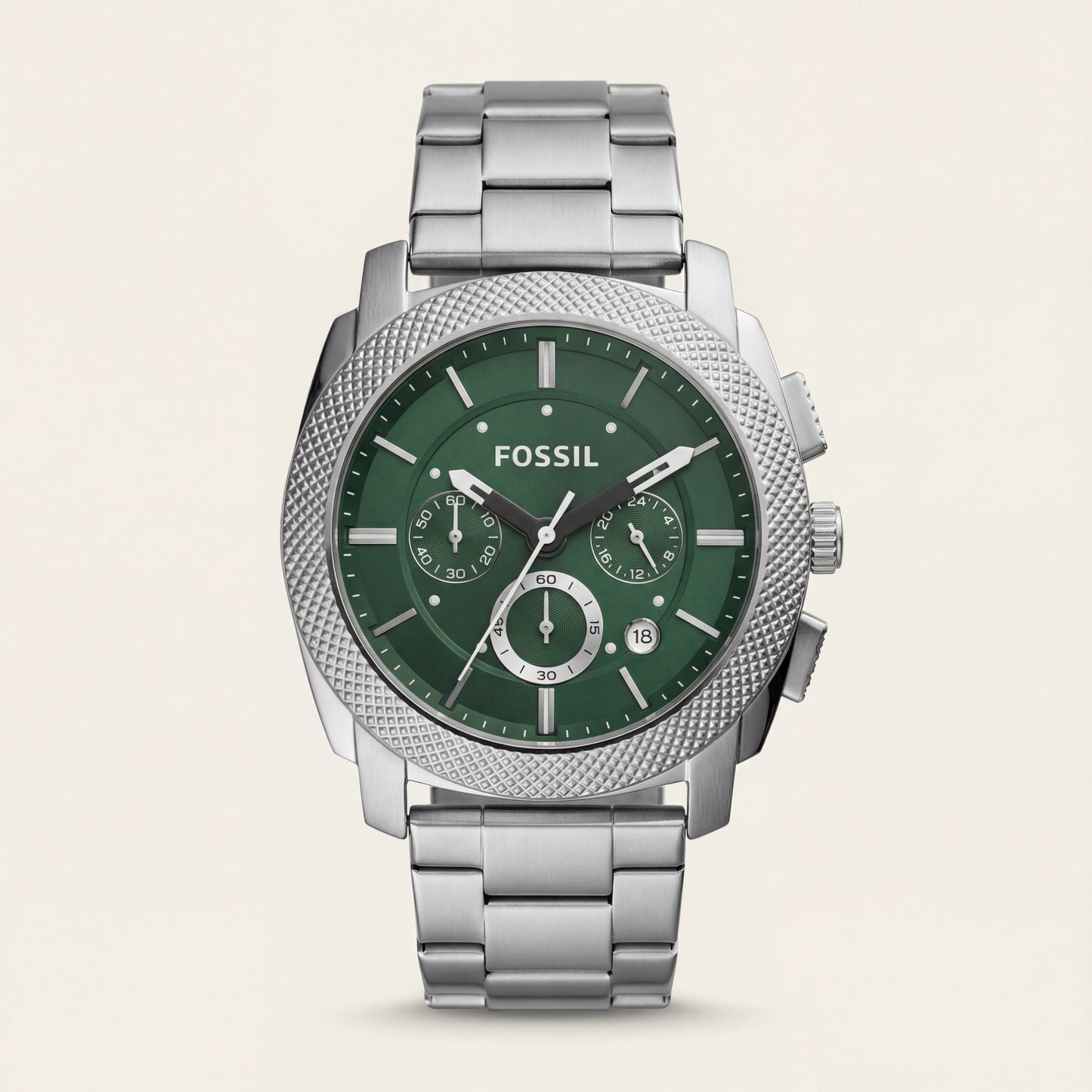Emerald Green Chronograph Stainless Steel Men’s Watch