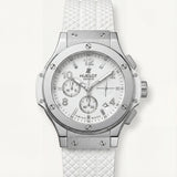 Arctic White Chronograph Steel Sports Watch
