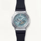 Ice Blue Hybrid Solar Sports Protection Watch