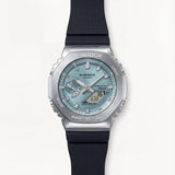 Ice Blue Hybrid Solar Sports Protection Watch