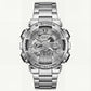 Brushed Steel Heavy-Duty Chronograph Sports Watch