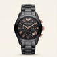 Midnight Black Rose-Gold Chronograph Ceramic Watch