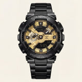 Black & Gold Heavy-Duty Chronograph Sports Watch