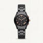 Black Ceramic Rose-Gold Accent Chronograph Watch