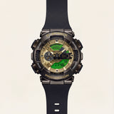 Gold Accent Hybrid Chronograph Tactical Sports Watch