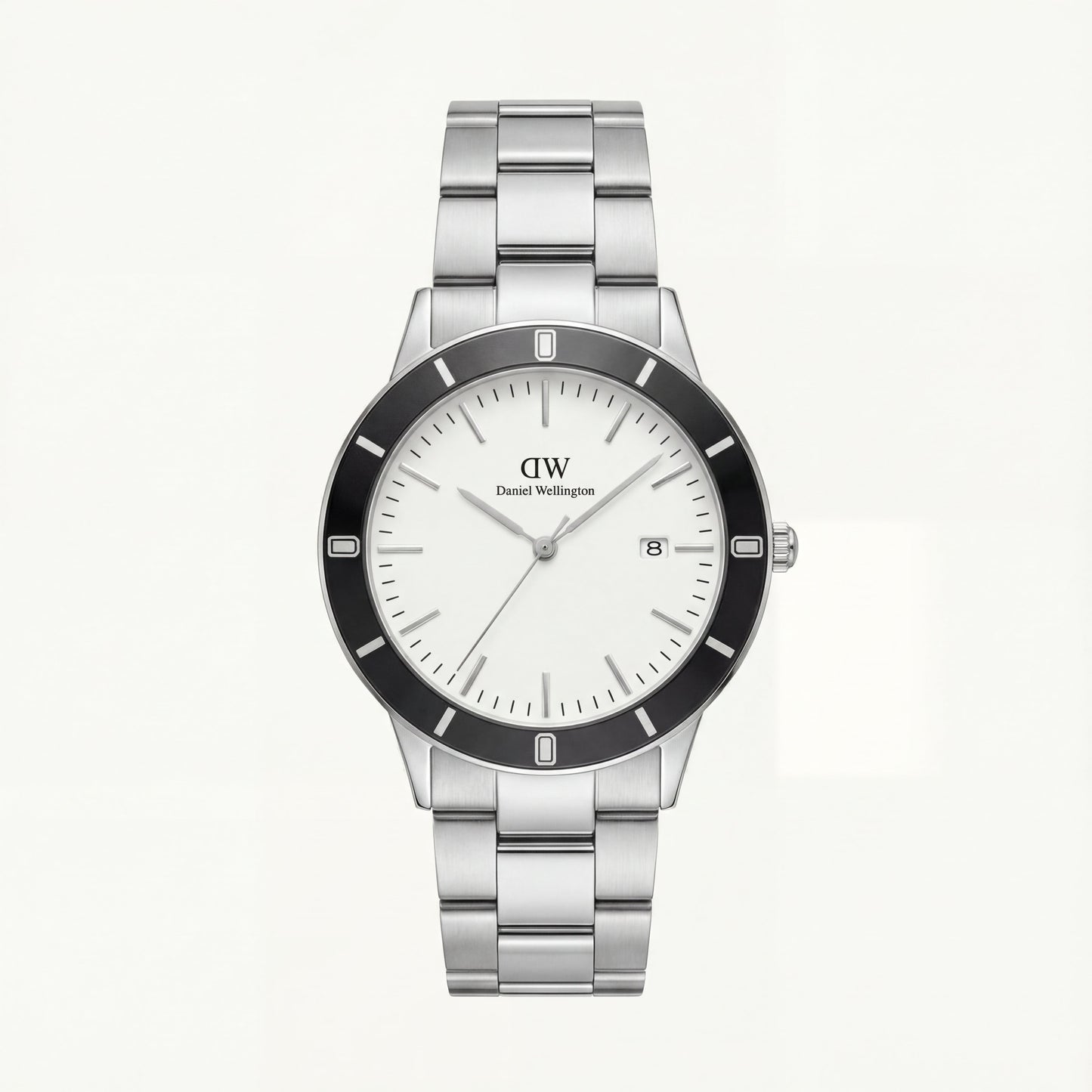 Minimalist Silver Dial Stainless Steel Men’s Watch