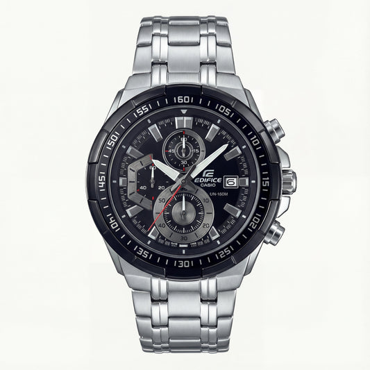 Steel Chronograph Black Dial Sport Men’s Watch