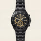 All-Black Gold Accent Chronograph Men’s Watch