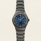 Matte Black Blue Sunburst Dial Minimalist Men’s Watch