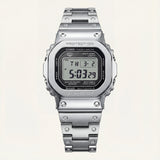 Silver Steel Square Digital Tough Men’s Watch