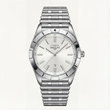 Silver White Sunray Dial Stainless Steel Luxury Men’s Watch