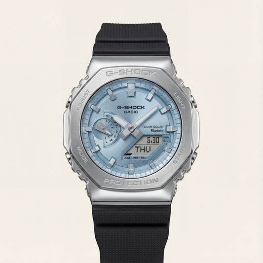 Ice Blue Dial Solar Bluetooth Sports Men’s Watch