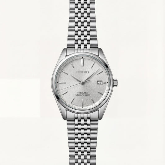 Silver Textured Dial Automatic Classic Men’s Watch