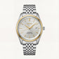 Silver & Gold Bezel Textured Dial Automatic Classic Men’s Watch