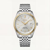 Silver & Gold Bezel Textured Dial Automatic Classic Men’s Watch