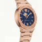 Medusa Celestial Rose Gold Watch – Midnight Blue Edition