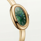 Emerald Oval Roman Dial Bangle Watch – Gold Prestige Heritage Edition