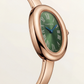 Emerald Oval Roman Dial Bangle Watch – Rose Gold Heritage Luxe Edition