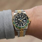 Premium Two-Tone GMT Style Luxury Watch Green Black Bezel Jubilee Bracelet Classic Business Watch – Men